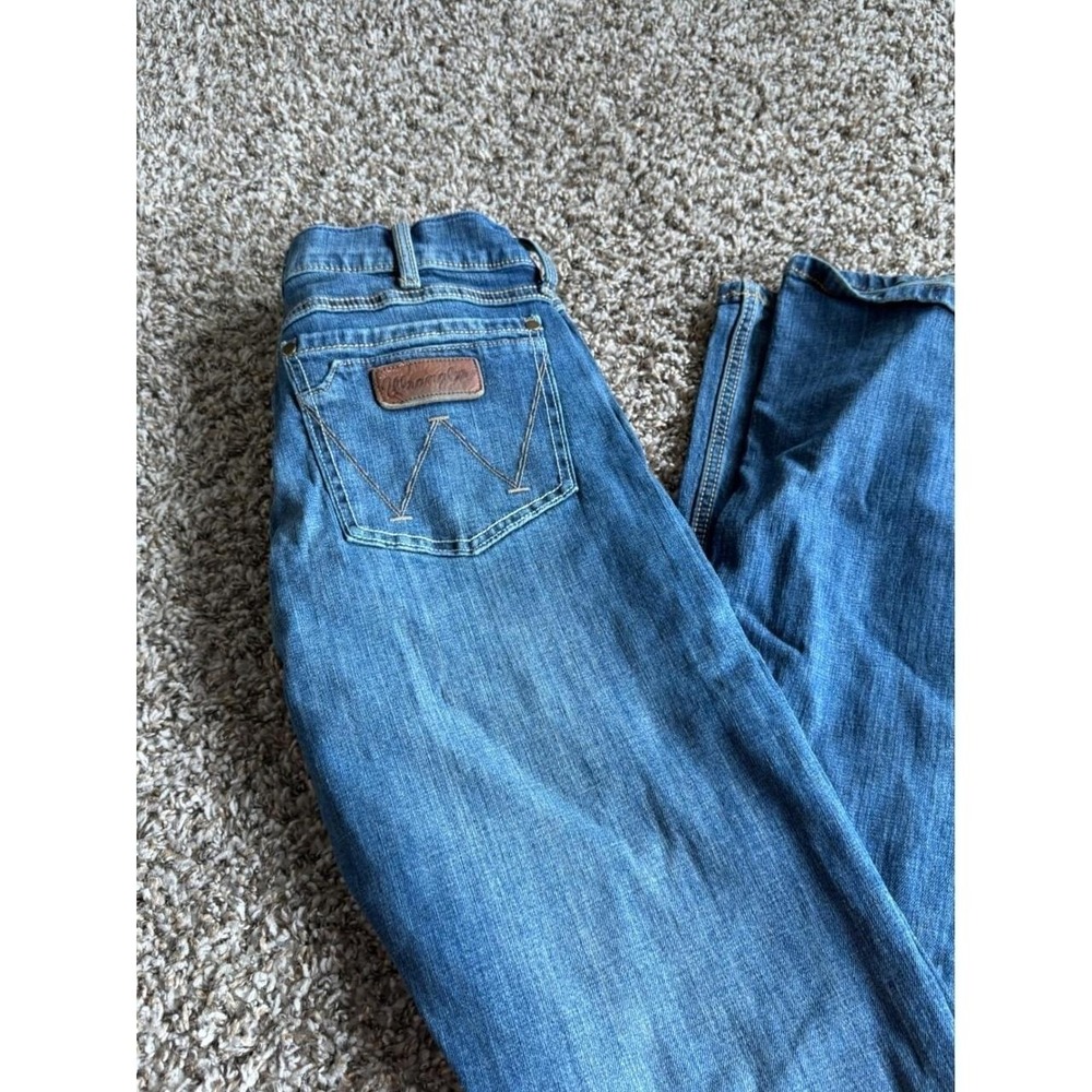 Wrangler Retro Slim Boot Jeans Mens 30x34 Blue Denim Medium Wash 10WLT7LY
